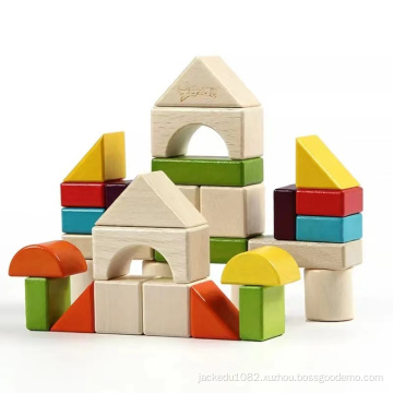 Children's wooden building block